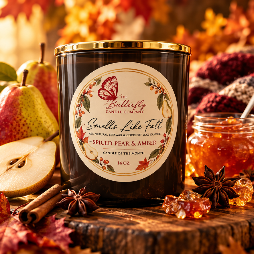 Spiced Pear & Amber | October Candle of the Month