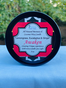 Travel Tin- Awaken- Lemongrass, Eucalyptus & Ginger